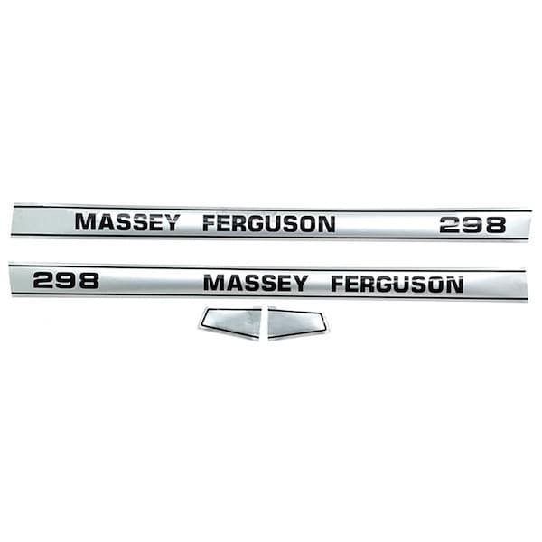 Aftermarket M12-01-18 New Hood Decal Set Fits Massey Ferguson Tractor 298 MAE30-0053 - main
